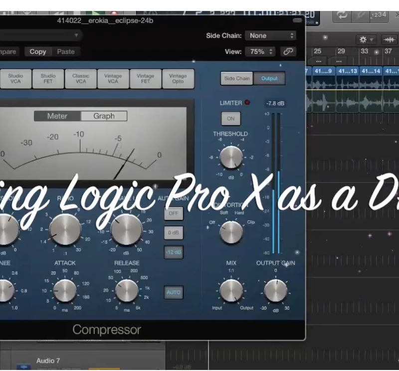 Making a beat using Logic Pro X as a DAW and Maschine as a VST plugin